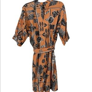 Eloquii Printed Mock Neck Dress